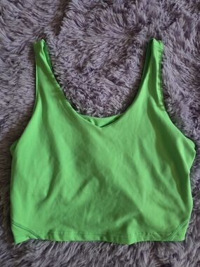 SO Neon Green Tank Crop Top